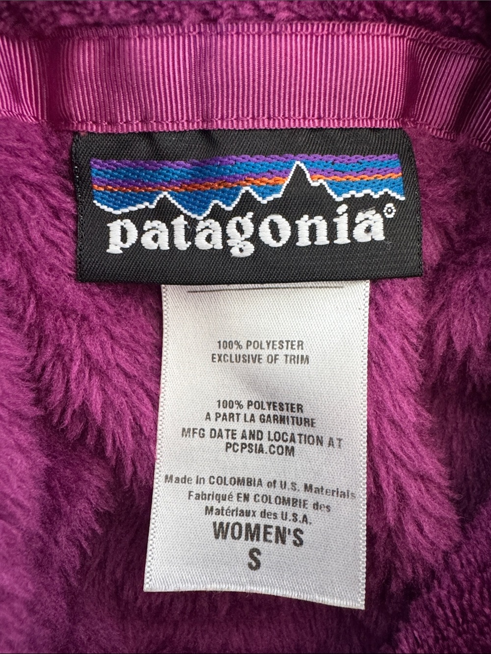 Patagonia Re-Tool Snap-T Fleece Pullover Women’s Small Pink Purple Polartec - Picture 2 of 6